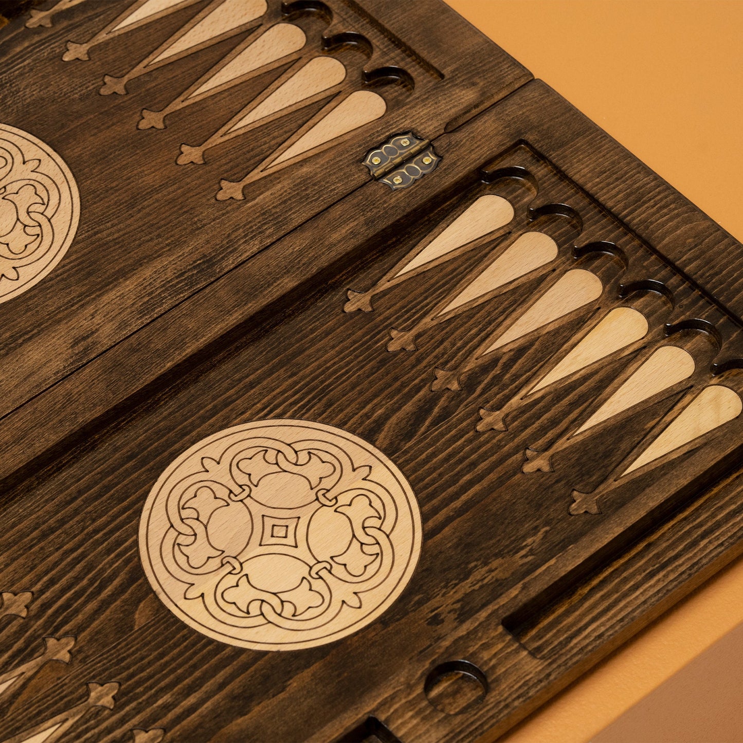 Engraved Tree of Life Backgammon Set: Personalized Wooden Board Game