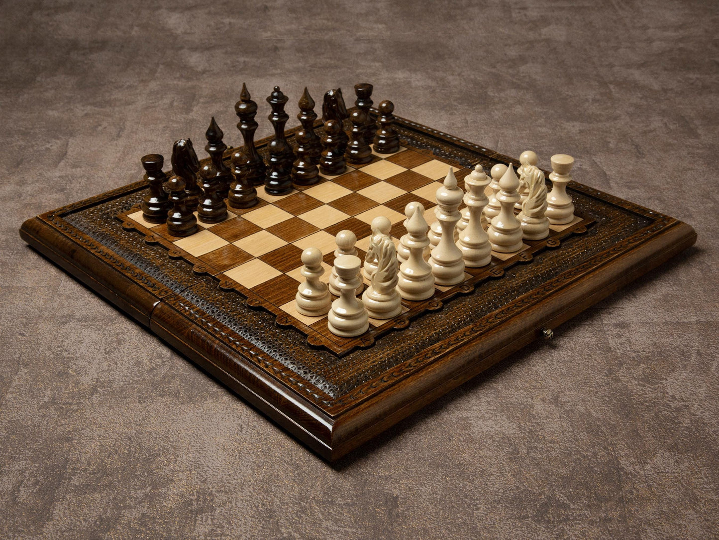 Handmade Chess Set - Personalized Gift For Him
