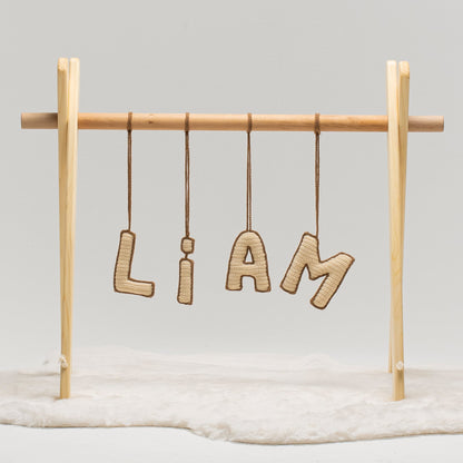 Crocheted Additional Letters for Baby Gym, Hanging Letters Toys