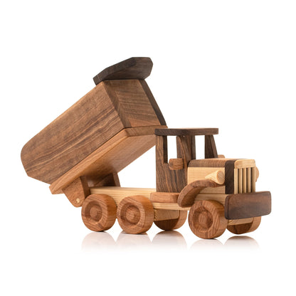 Personalized Wooden Toy Dump Truck: Handmade Heirloom Gift