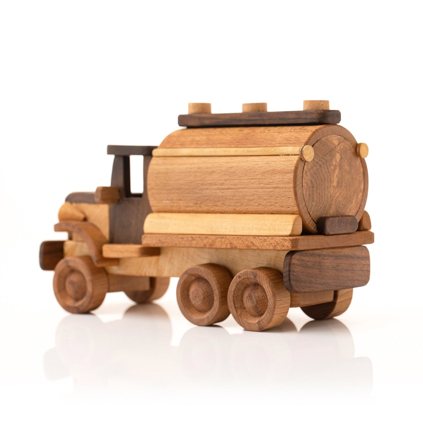 Wooden Milk Truck Toy, Handmade Toys / PERSONALIZED