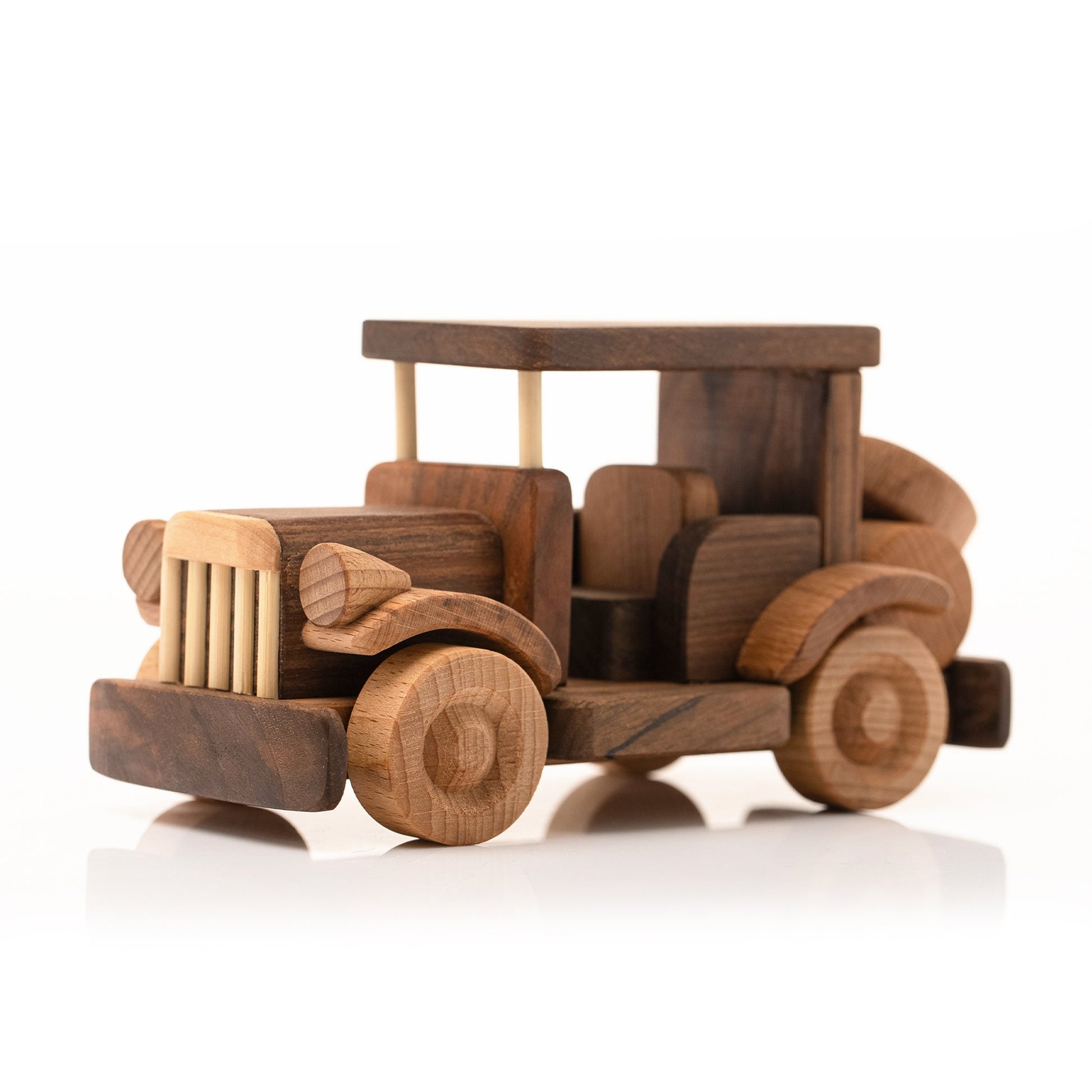 Handmade Wooden Retro Car Toy, Personalized Gift