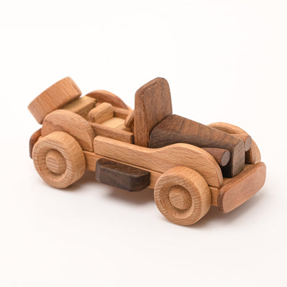 Handmade Wooden Toy Car, Old Fashioned Style, Personalized Gift