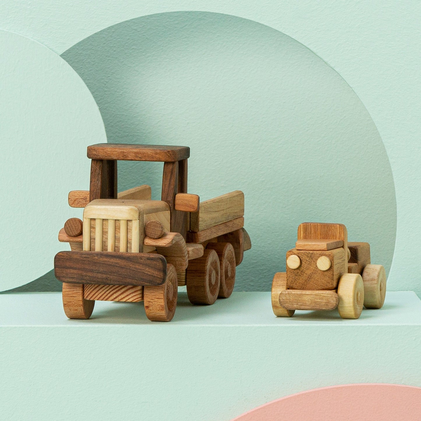 Tow Truck with Car, Handmade Wooden Toys, Wood Truck Toy For Kids / PERSONALIZED