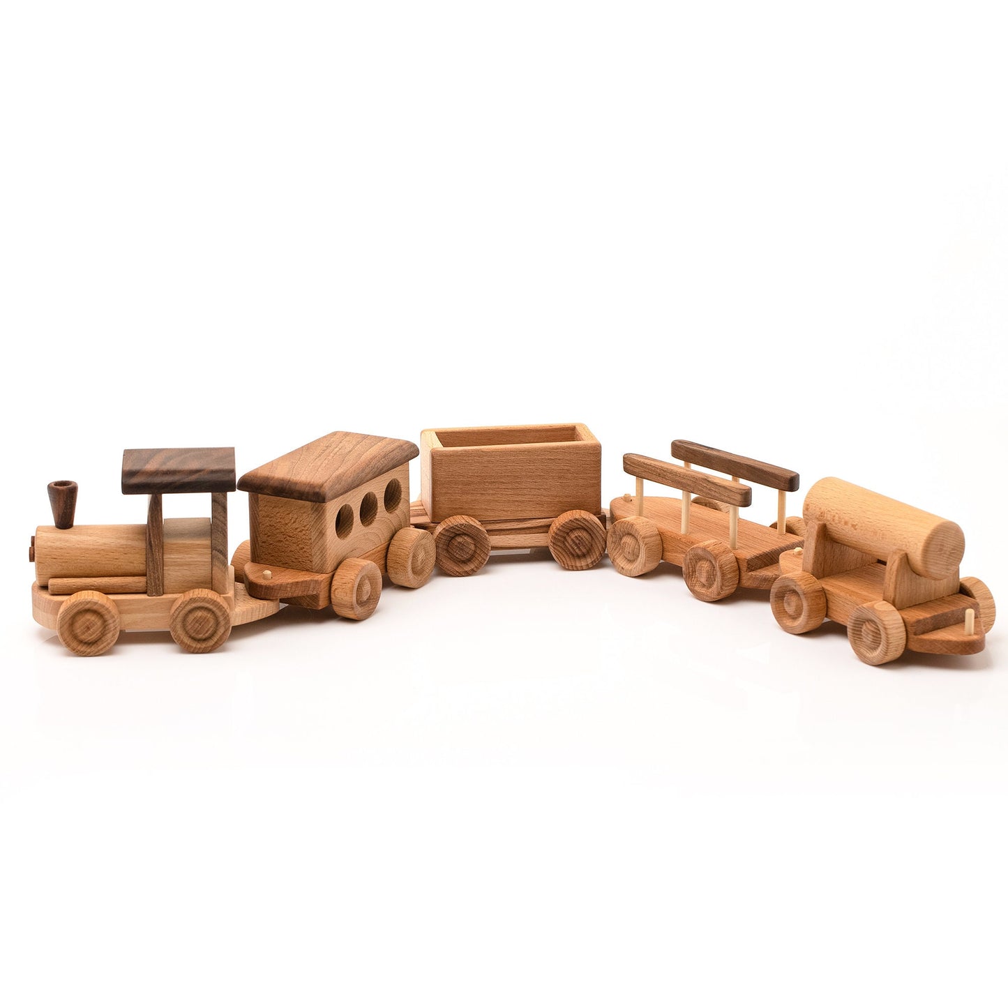 Handmade Wooden Train Set: Personalized Toy for Toddlers
