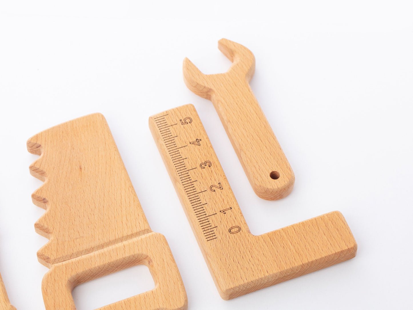 Personalized Wooden Toy Tool Kit: Handmade Montessori Pretend Play Set