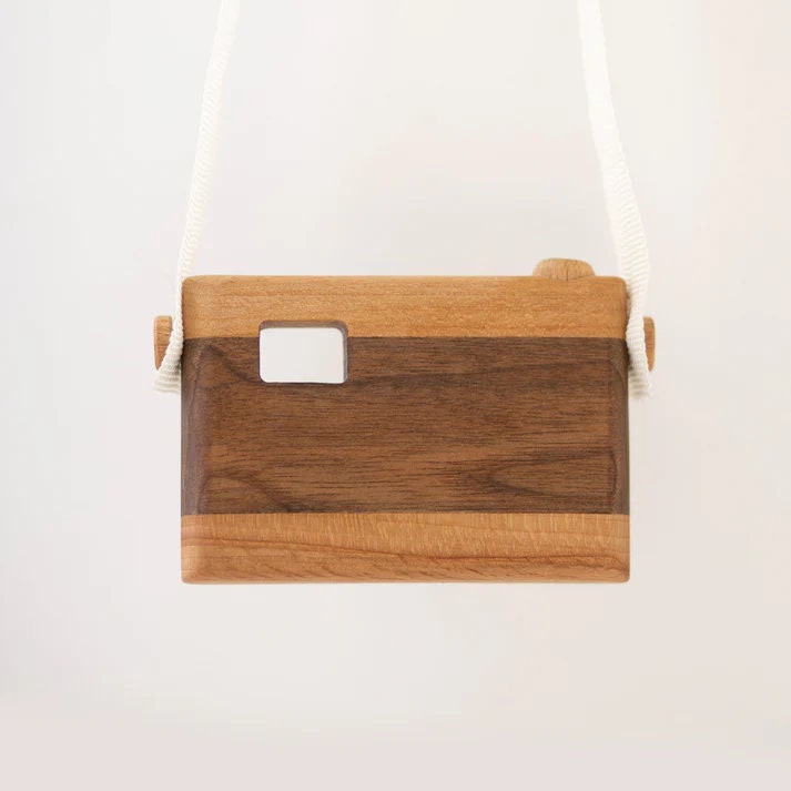 Wooden Camera Toy, Rotatable and Pushable / Personalized Toy