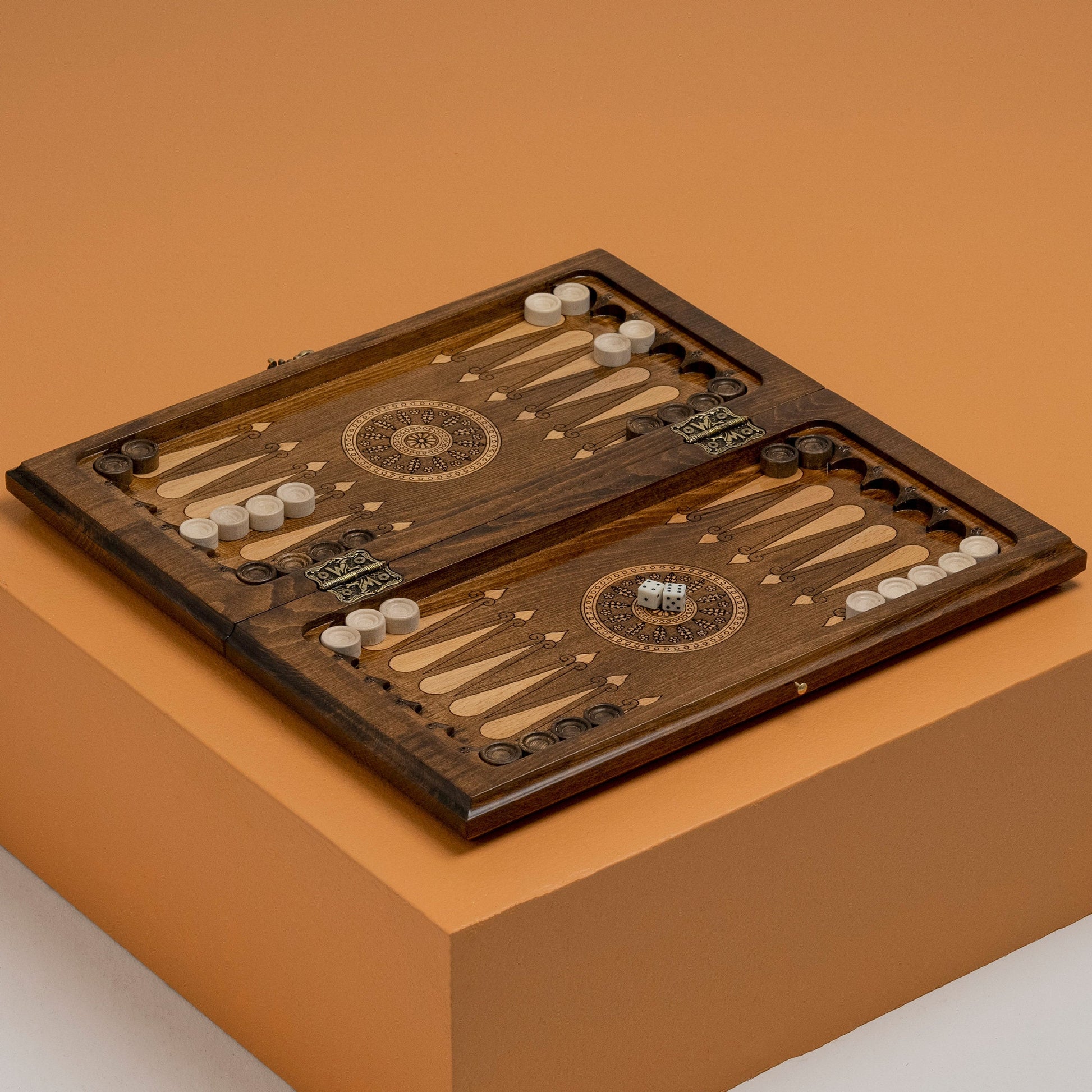 Wooden Luxurious Chess Set, Backgammon Board / PERSONALIZED