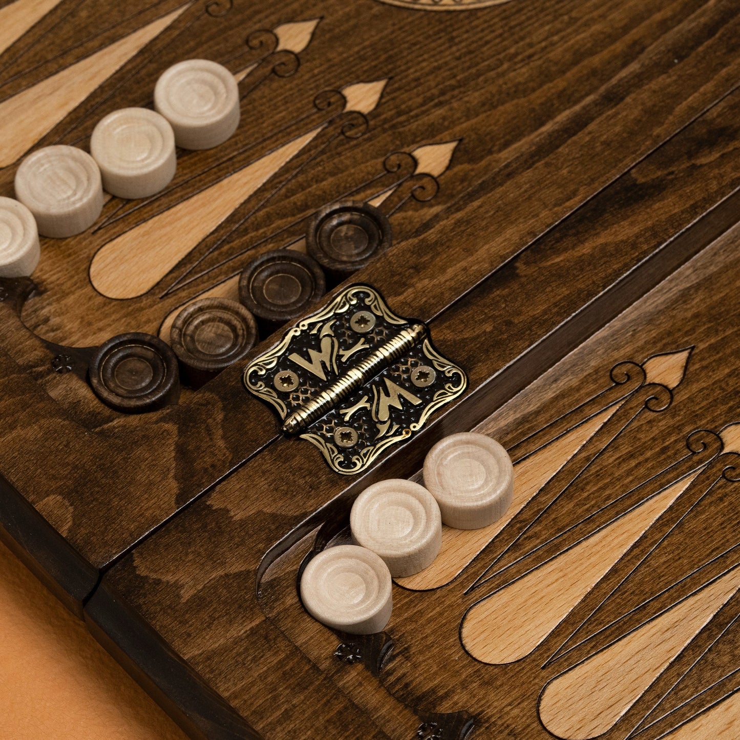 Wooden Luxurious Chess Set, Backgammon Board / PERSONALIZED