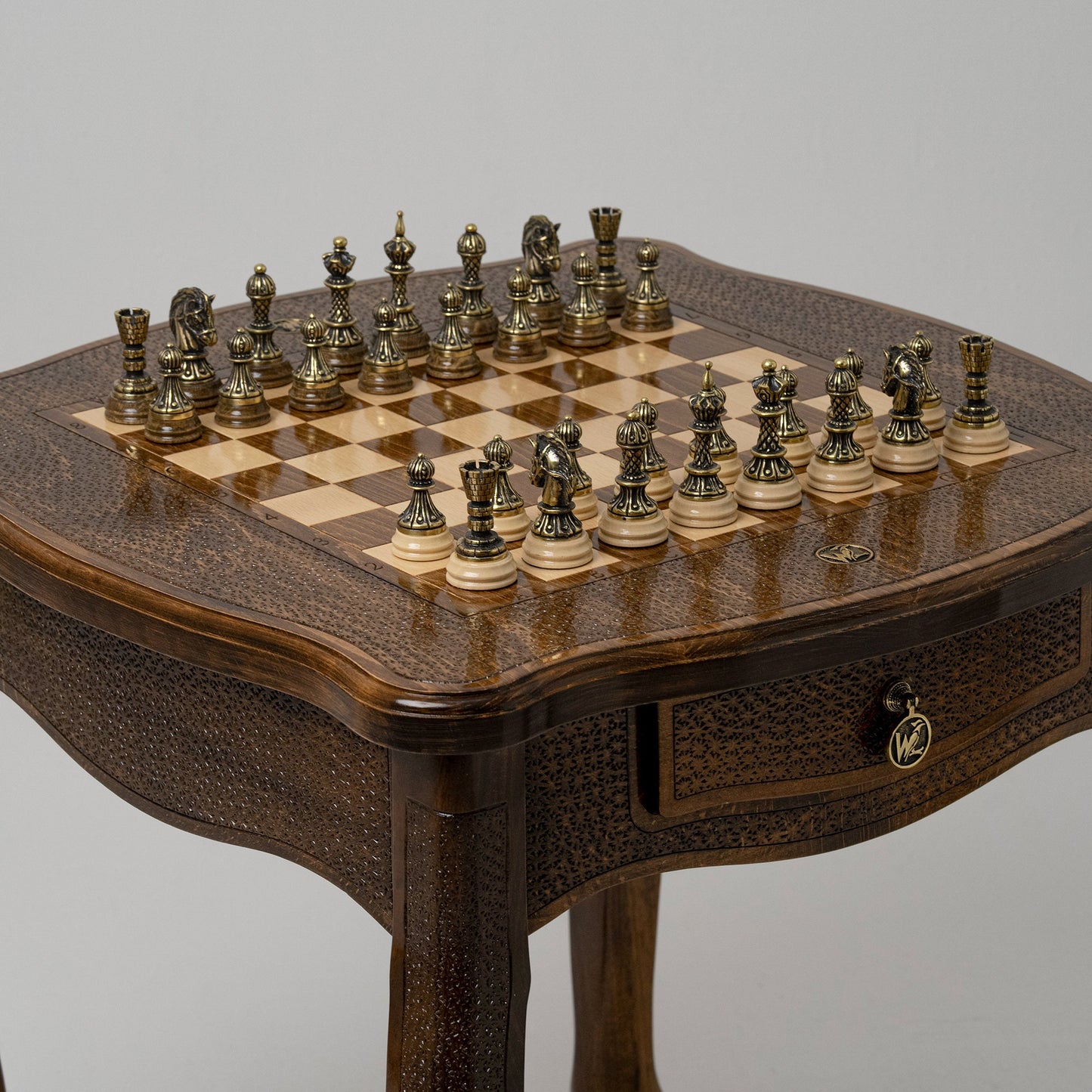 Classic Wooden Chess Table / HANDMADE