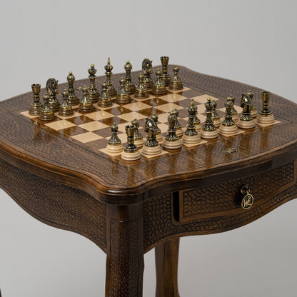 Classic Wooden Chess Table / HANDMADE
