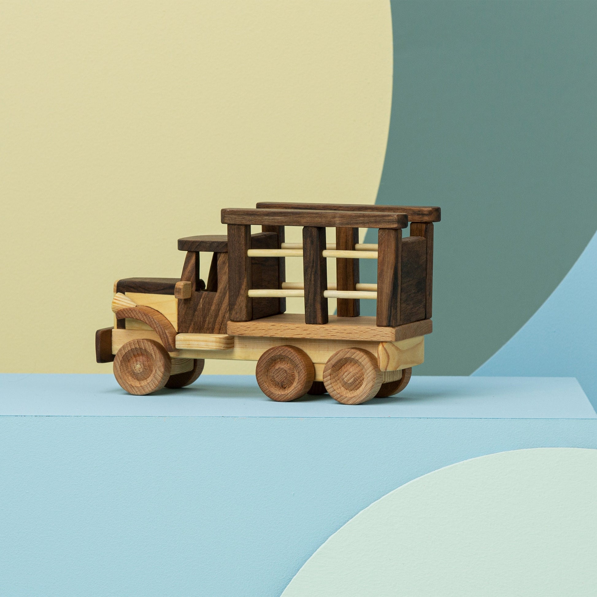 Handmade Wooden Truck Toy: Personalized Wood Car