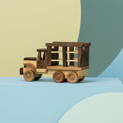 Handmade Wooden Truck Toy: Personalized Wood Car
