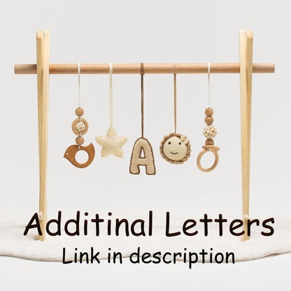 Crocheted Additional Letters for Baby Gym, Hanging Letters Toys