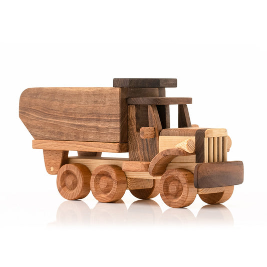 Personalized Wooden Toy Dump Truck: Handmade Heirloom Gift