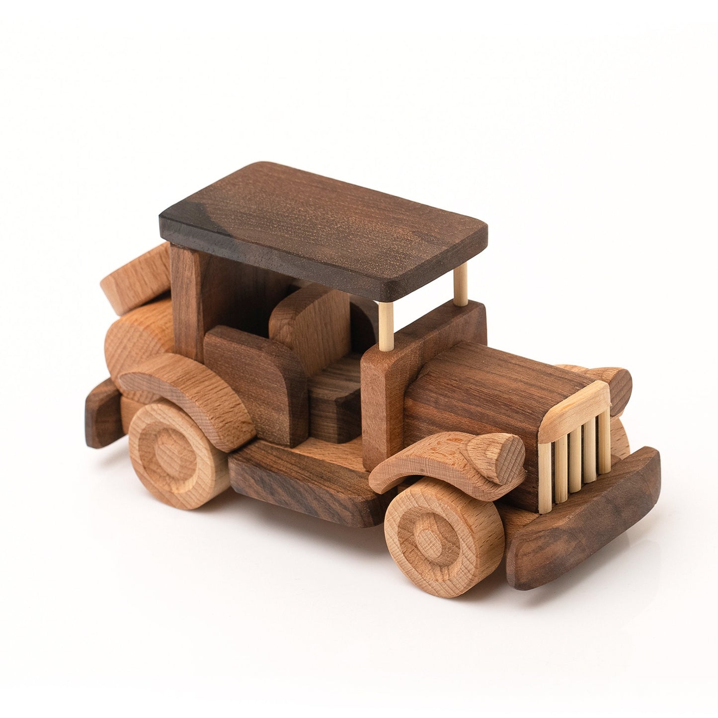 Handmade Wooden Retro Car Toy, Personalized Gift