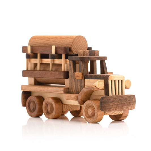 Personalized Wooden Fire Truck Toy: Eco-Friendly Gift