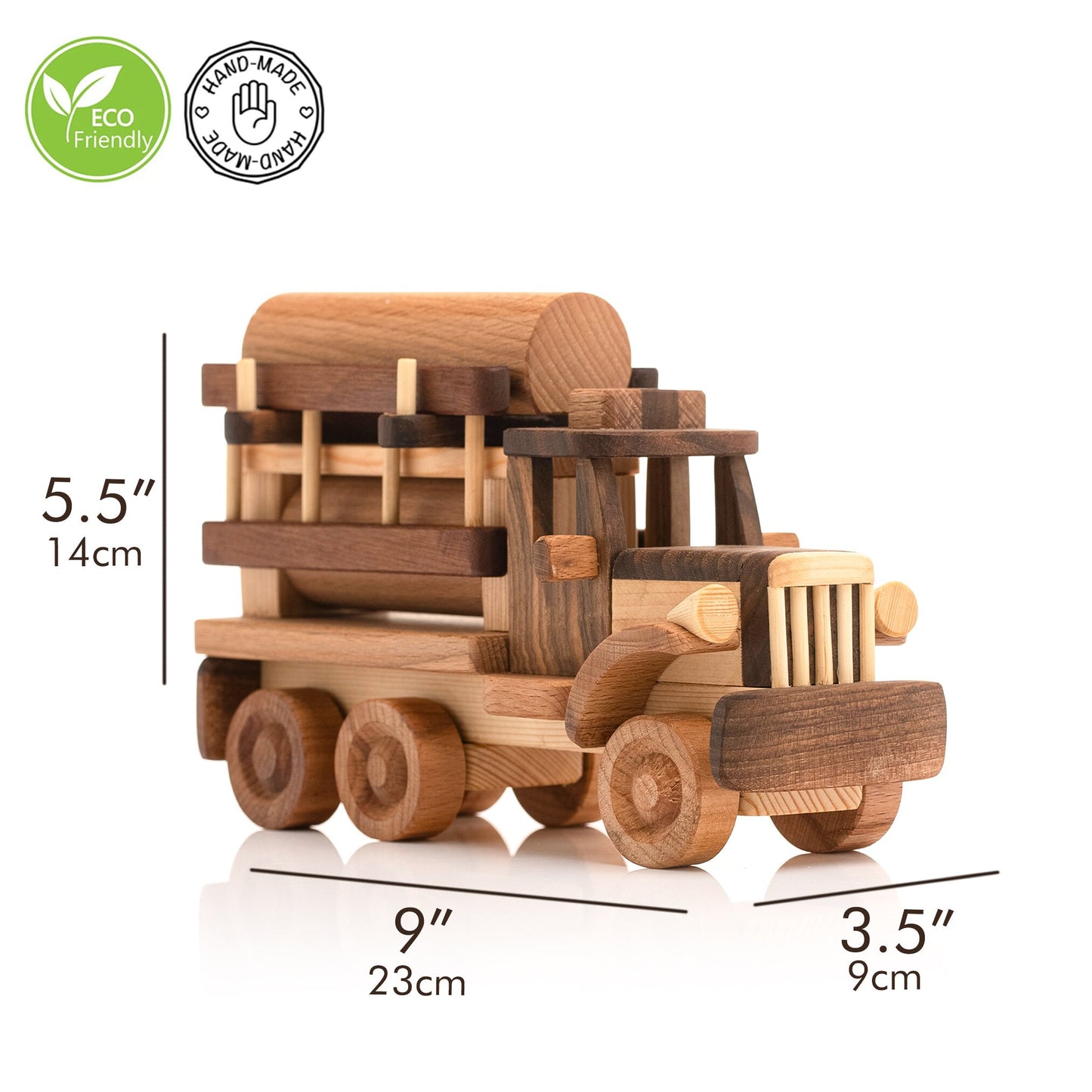 Personalized Wooden Fire Truck Toy: Eco-Friendly Gift