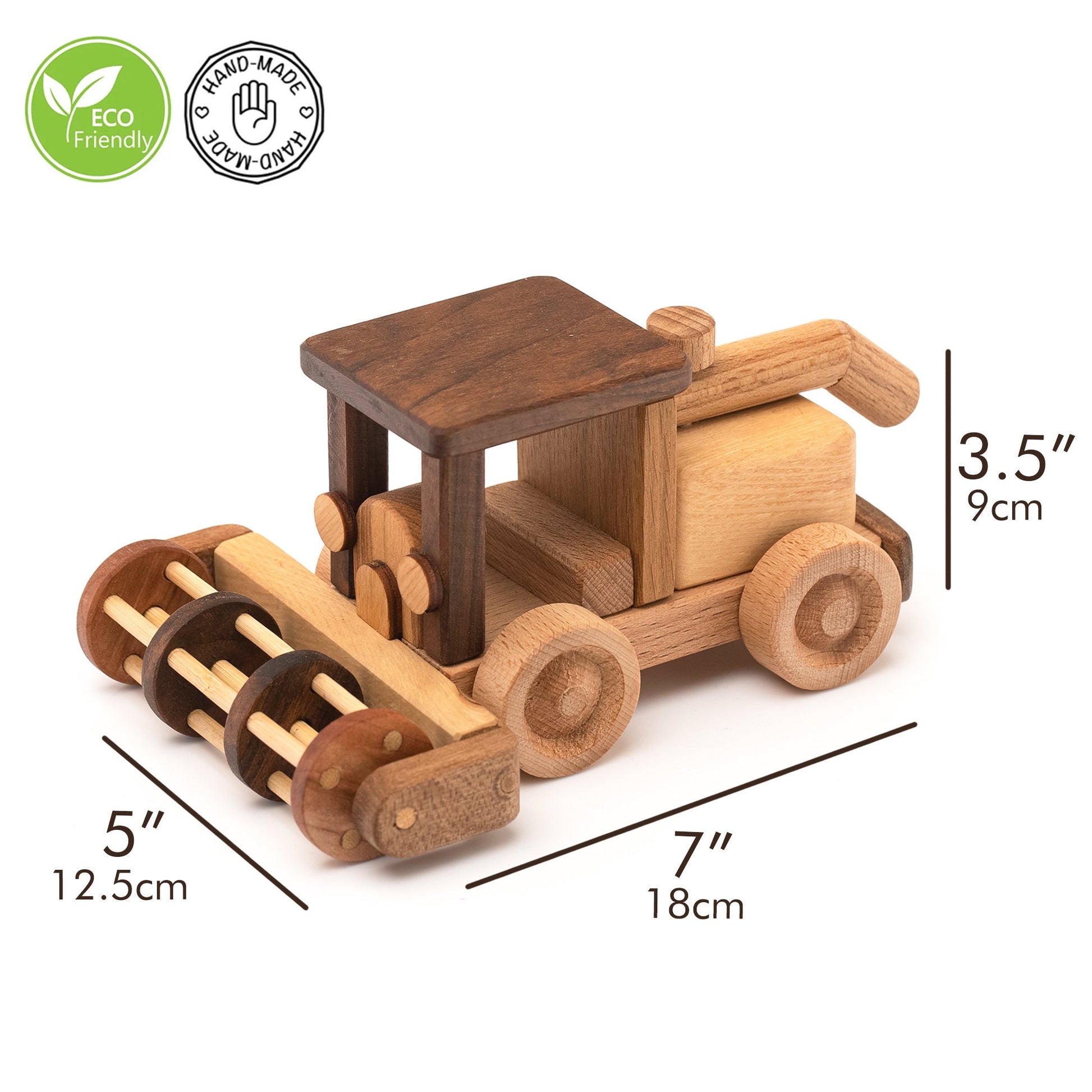Wooden Toy - Combine Harvester / PERSONALIZED