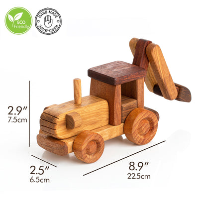 Wooden Tractor Toy, Handmade Tractor, Personalized Toys, Birthday Gift for Toddlers