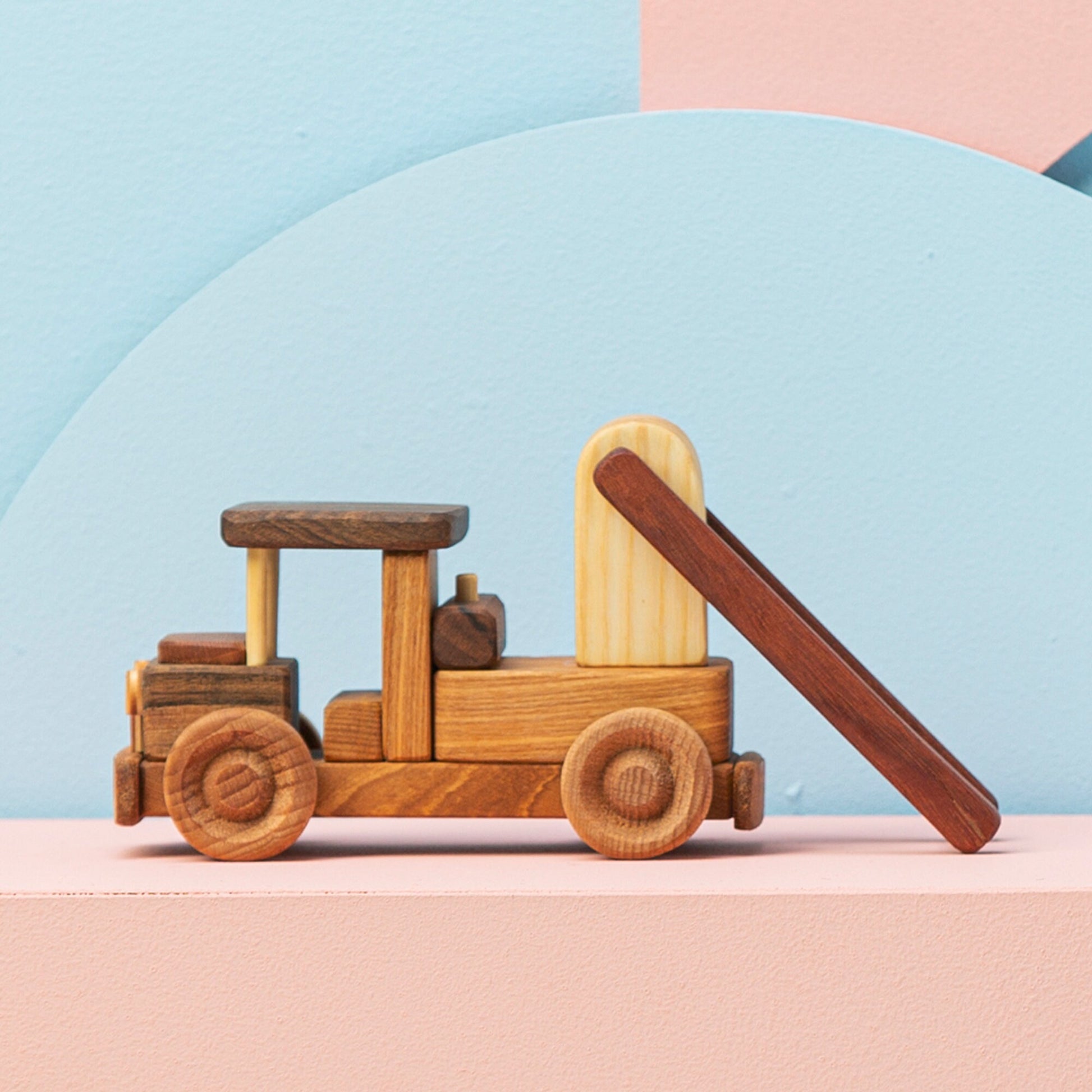 Handmade Wooden Fire Truck Toy: Personalized Eco-Friendly Gift