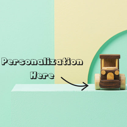 Handmade Wooden Mini Truck: Personalized Eco-Friendly Toy