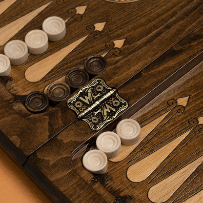 Backgammon Set - Ornaments, Custom Engraving