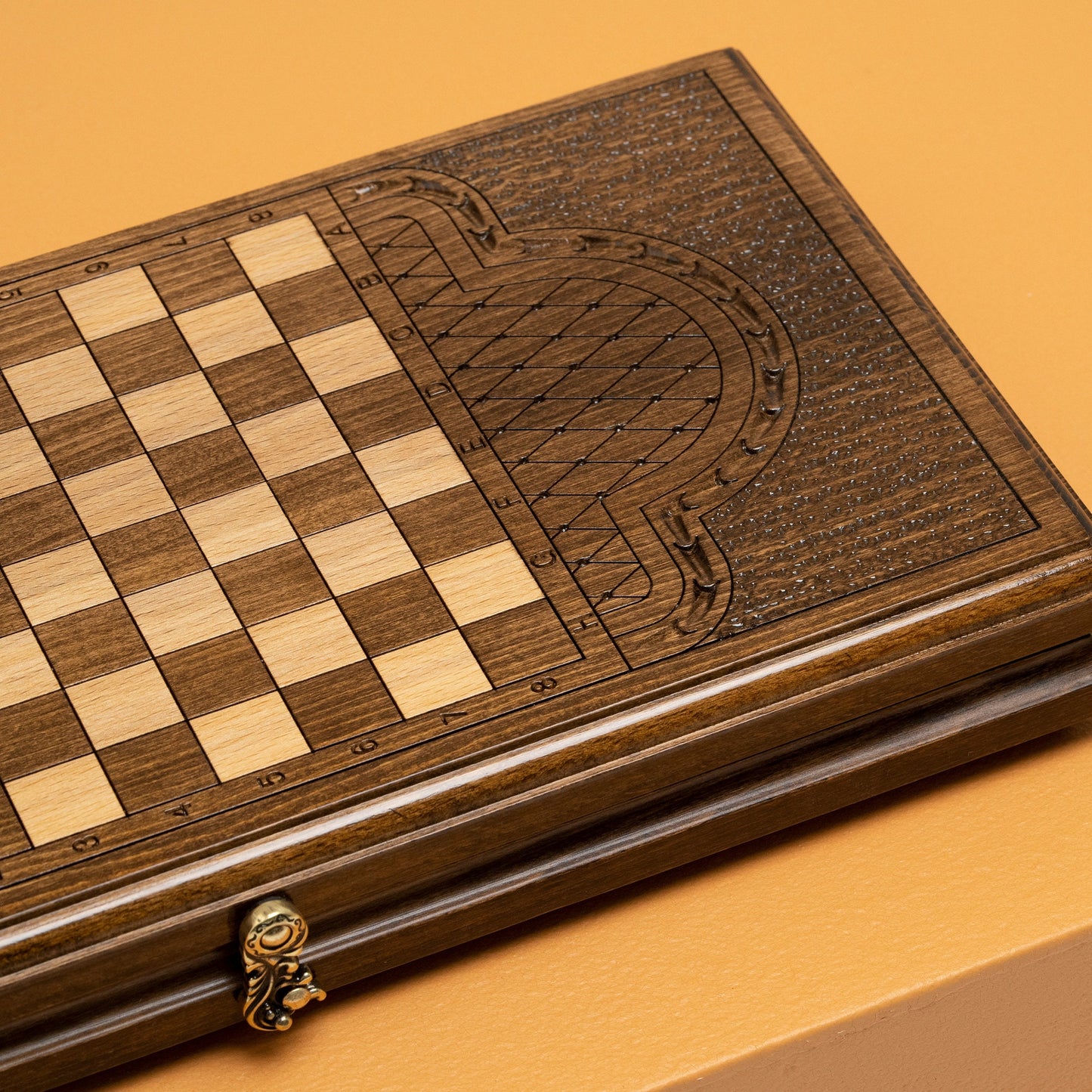 Backgammon Set - Ornaments, Custom Engraving