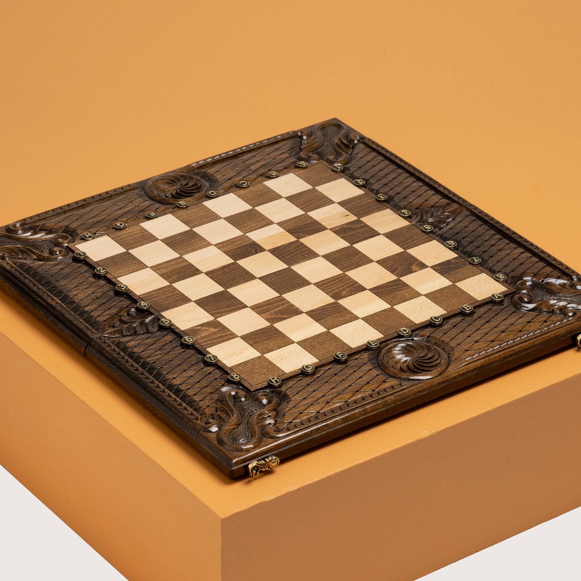 Wooden Luxurious Chess Set, Backgammon Board / PERSONALIZED
