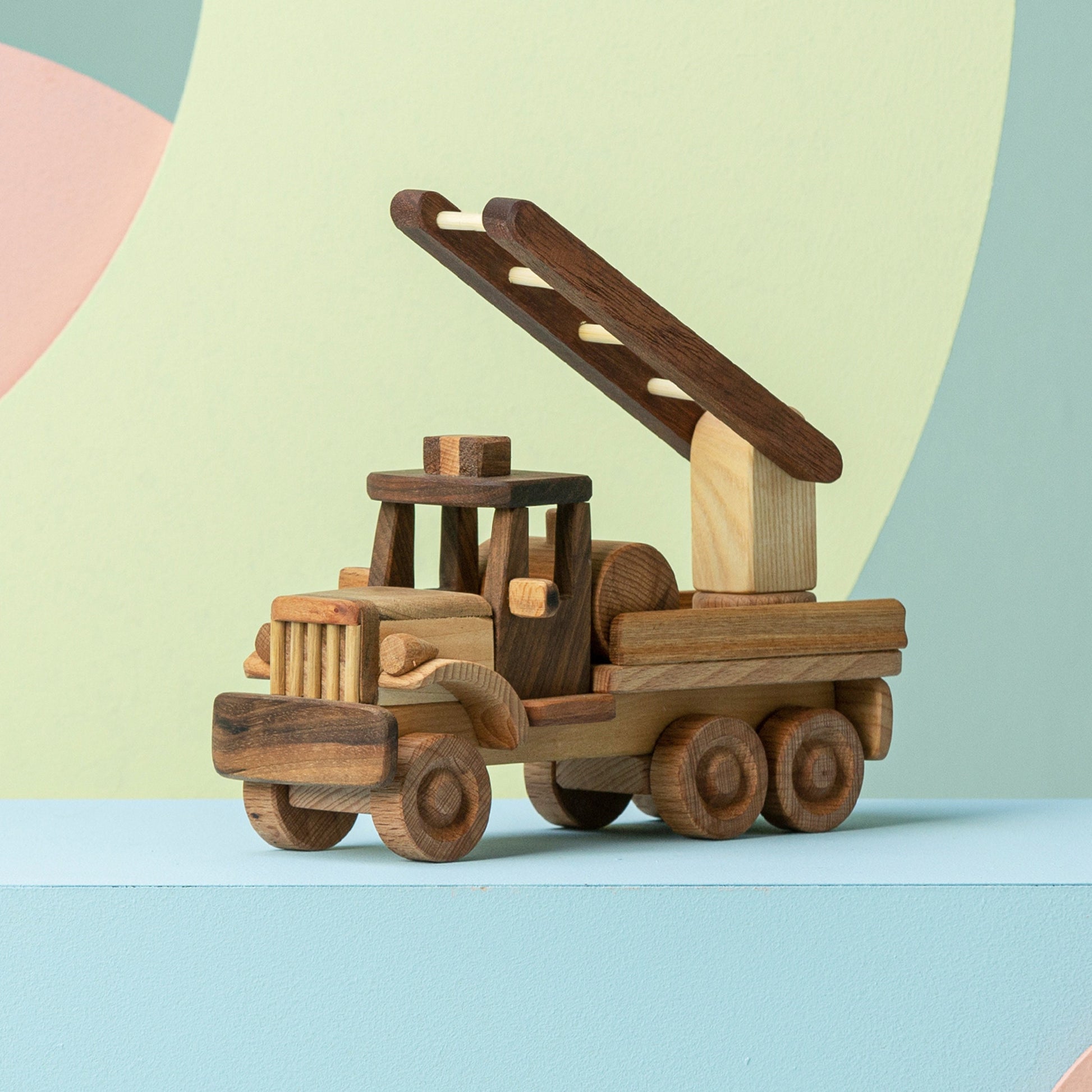 Wooden Fire Truck Toy, Handmade Toy Car, Gifts For Toddlers / PERSONALIZED