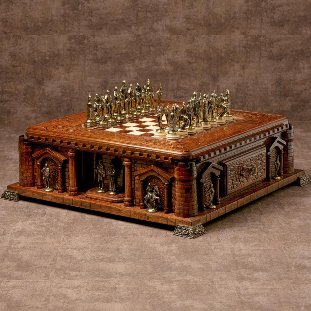 Luxury Chess Board – Handcrafted Castle Edition