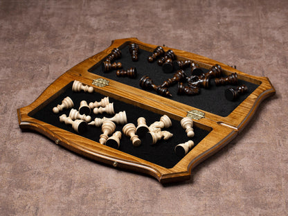 Unique Chess Set, Personalized Gift For Him / HANDMADE