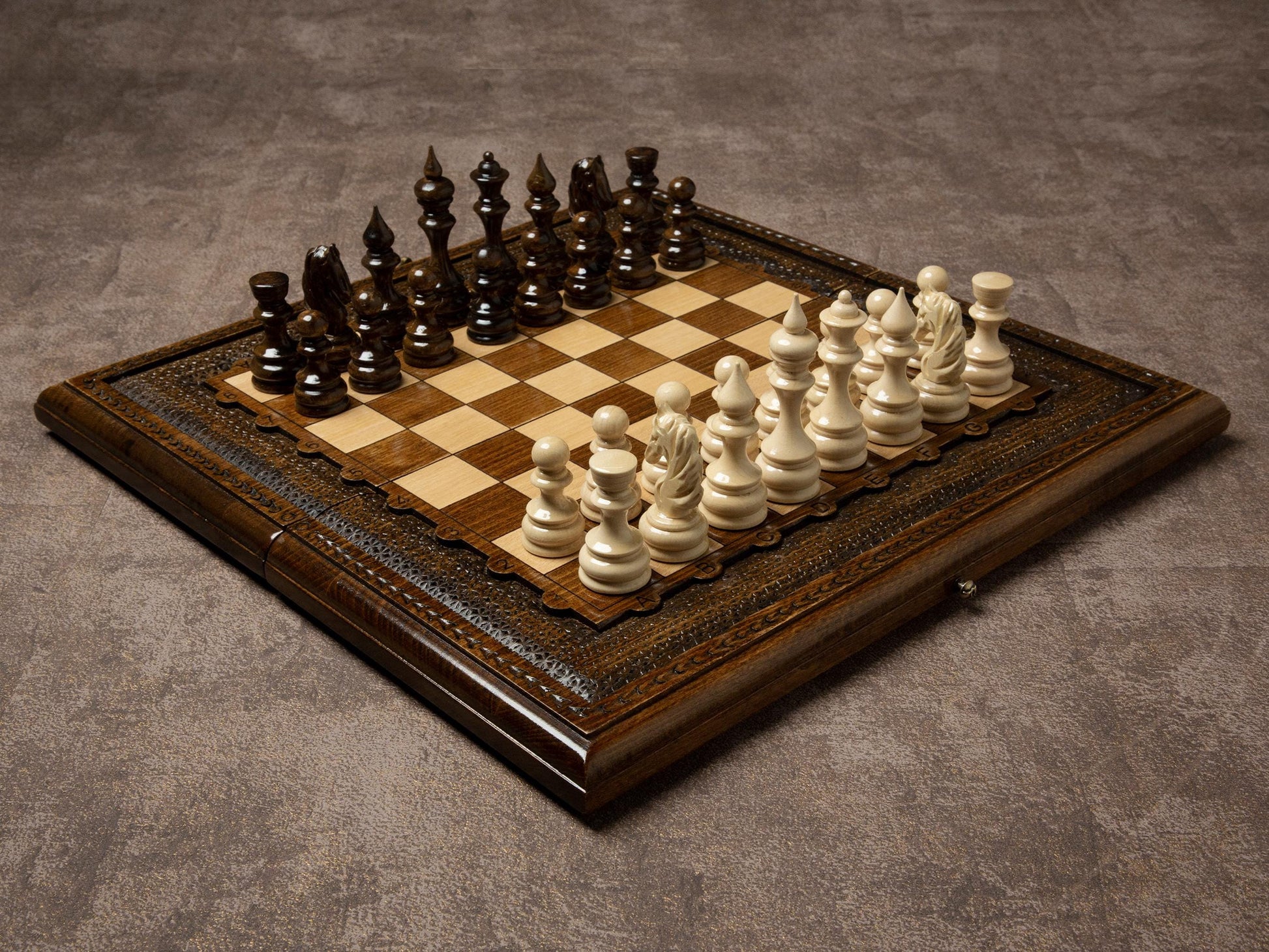 Handmade Chess Set - Personalized Gift For Him