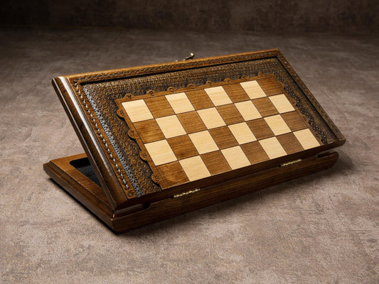 Handmade Chess Set - Personalized Gift For Him