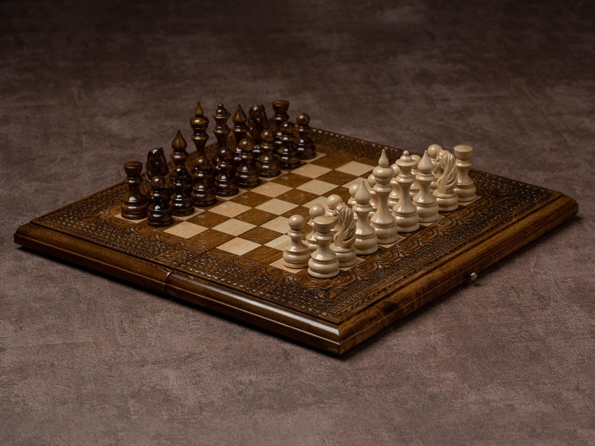 Classic Chess Set / Personalized Gift / HANDMADE