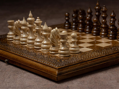 Classic Chess Set / Personalized Gift / HANDMADE