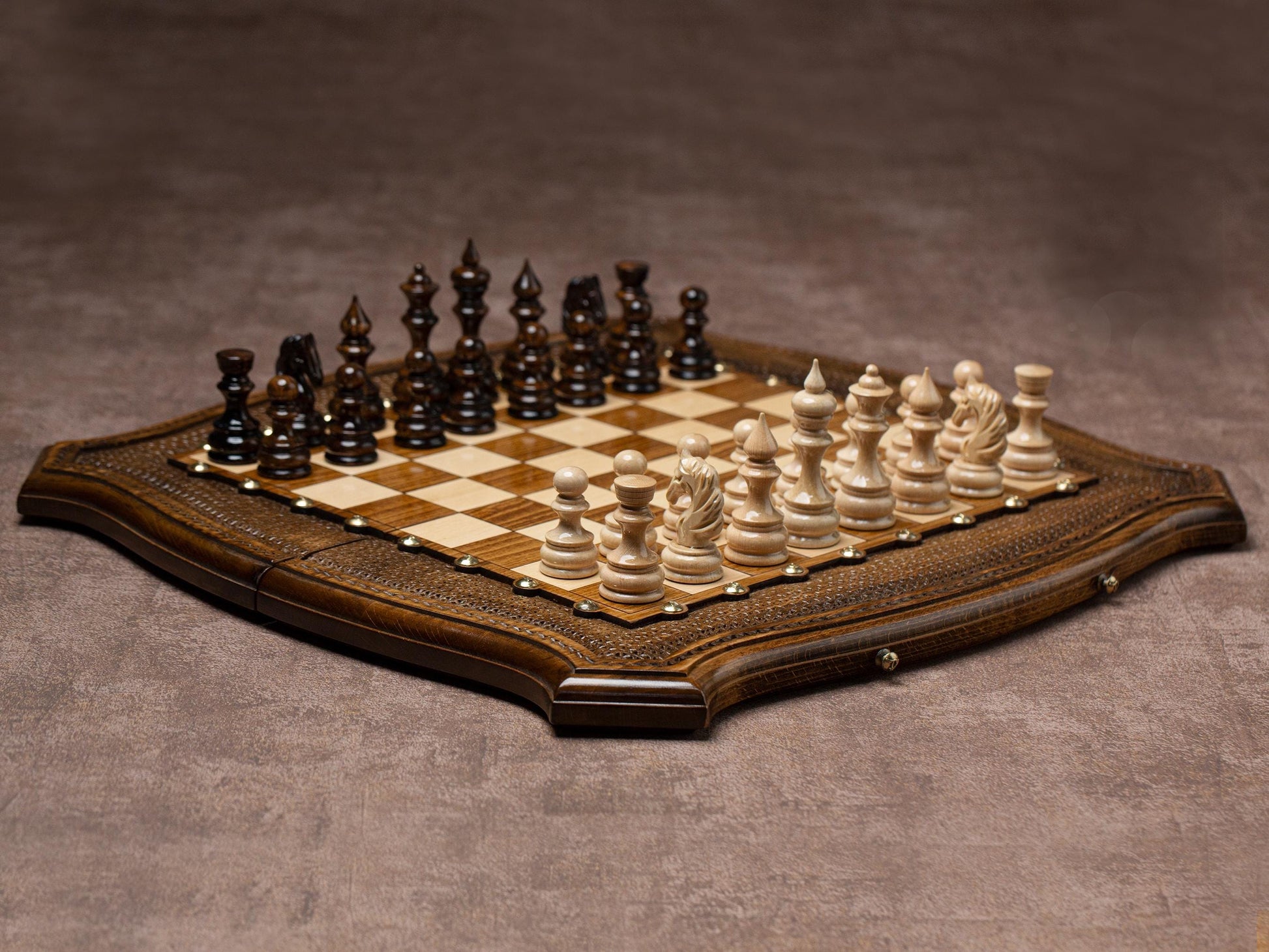 Unique Chess Set, Personalized Gift For Him / HANDMADE