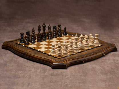 Unique Chess Set, Personalized Gift For Him / HANDMADE