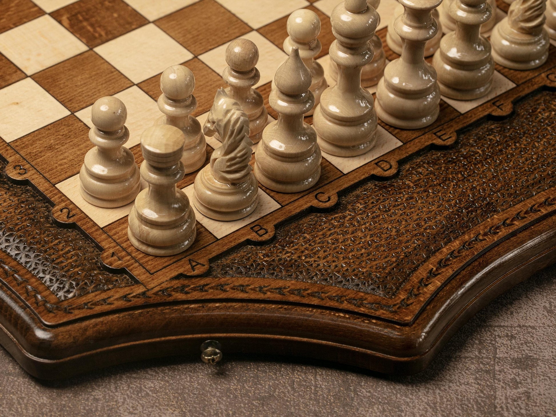 Unique Star shaped Chess Set / PERSONALIZED / HANDMADE
