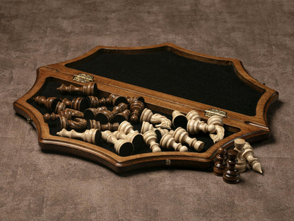 Unique Star shaped Chess Set / PERSONALIZED / HANDMADE