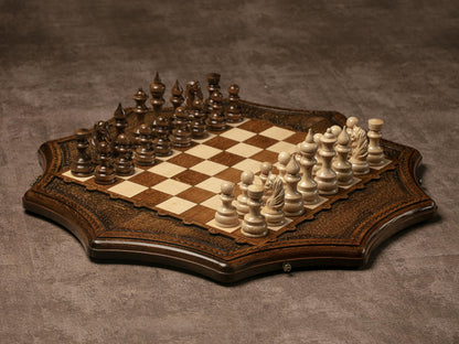 Unique Star shaped Chess Set / PERSONALIZED / HANDMADE